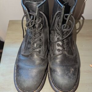 Dr Martens Black Leather Men's Boots